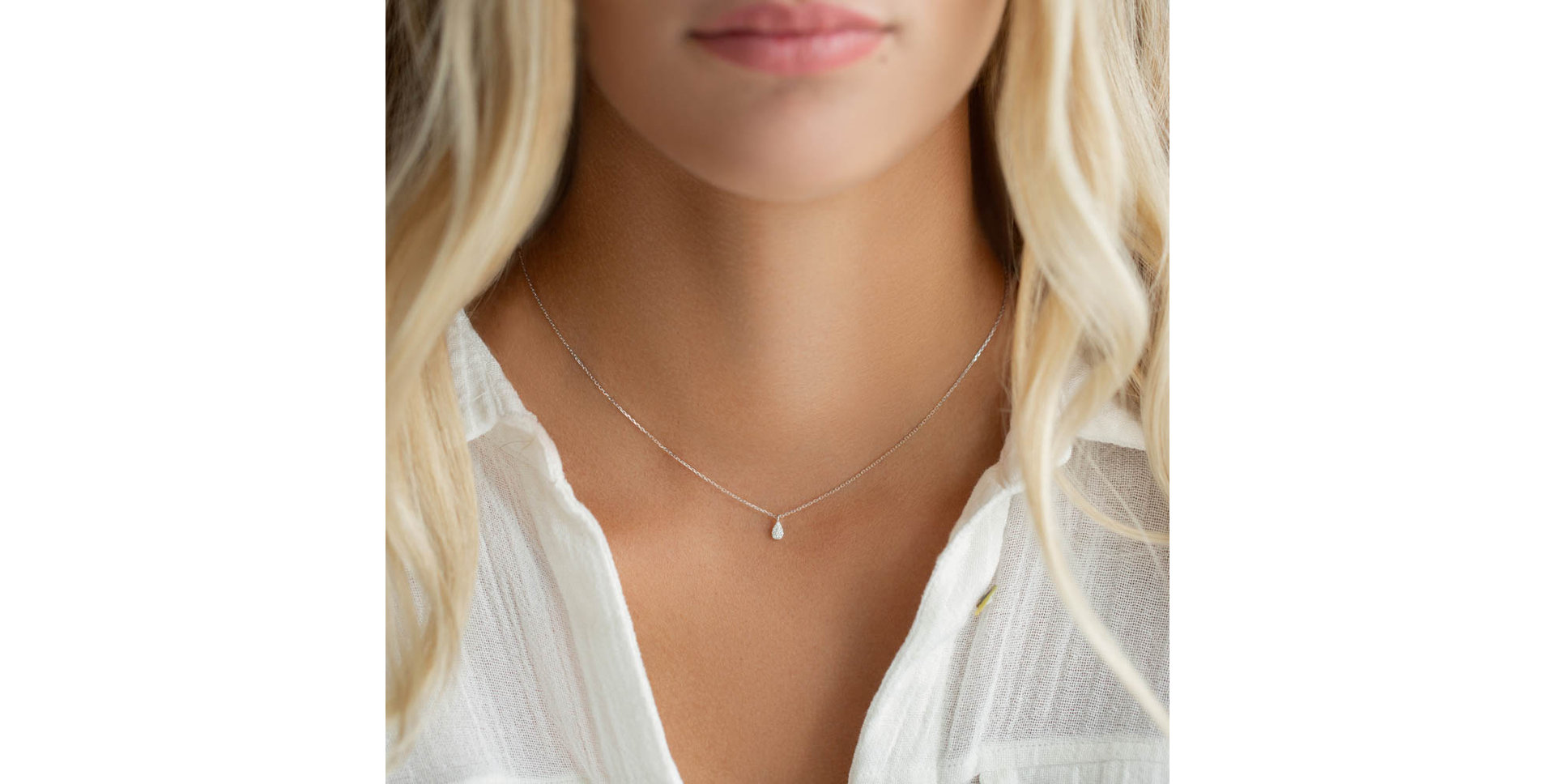 Diamond necklace Diamond Tear