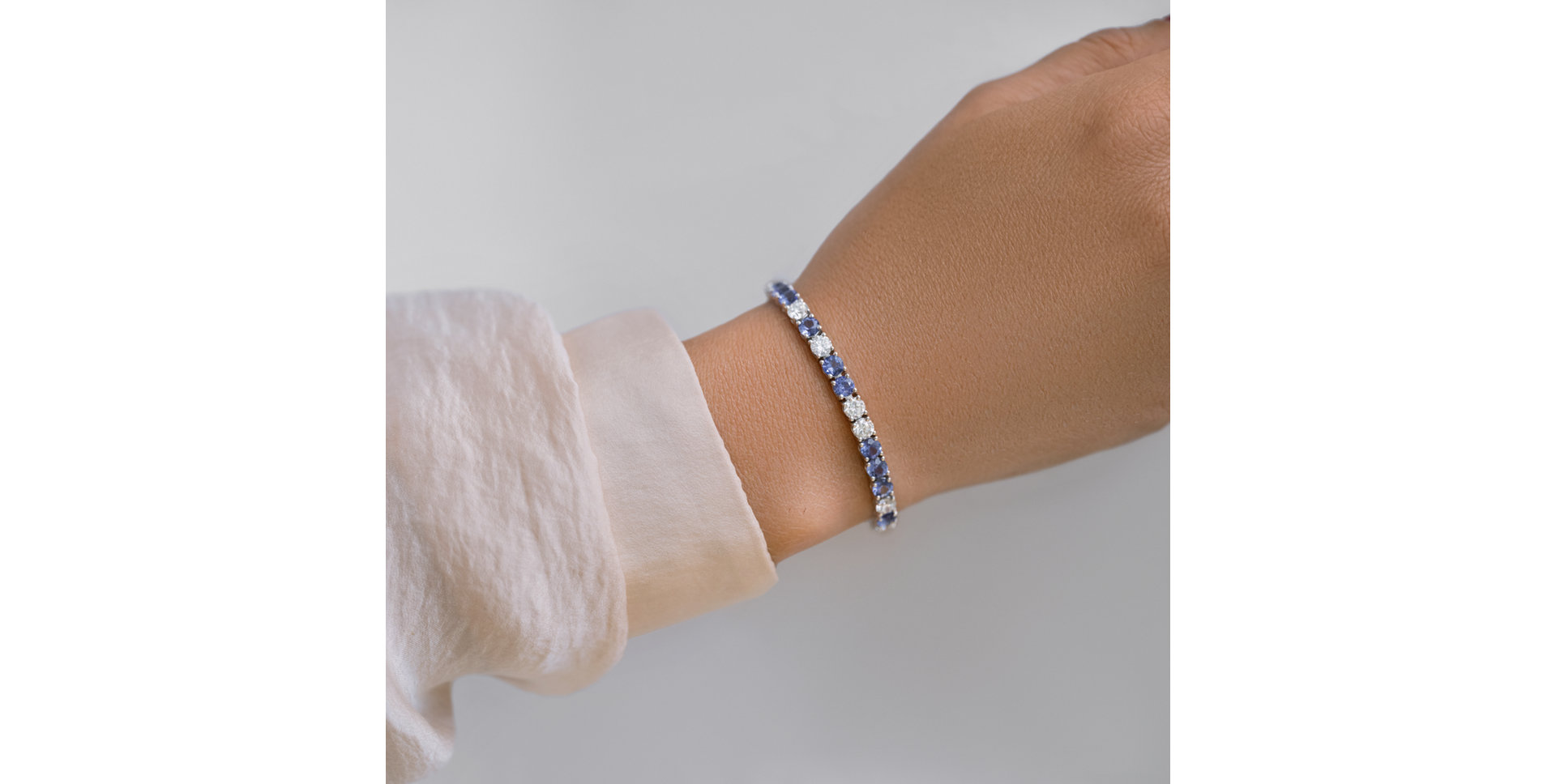 Diamond bracelet with Tanzanite Belissia