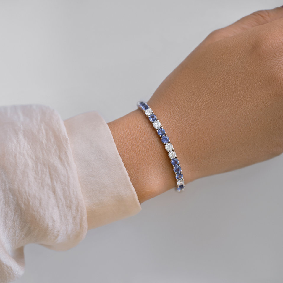 Diamond bracelet with Tanzanite Belissia