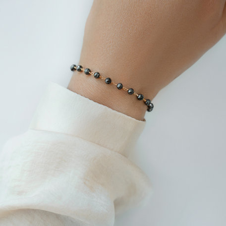 Bracelet with black diamonds Dark Melody