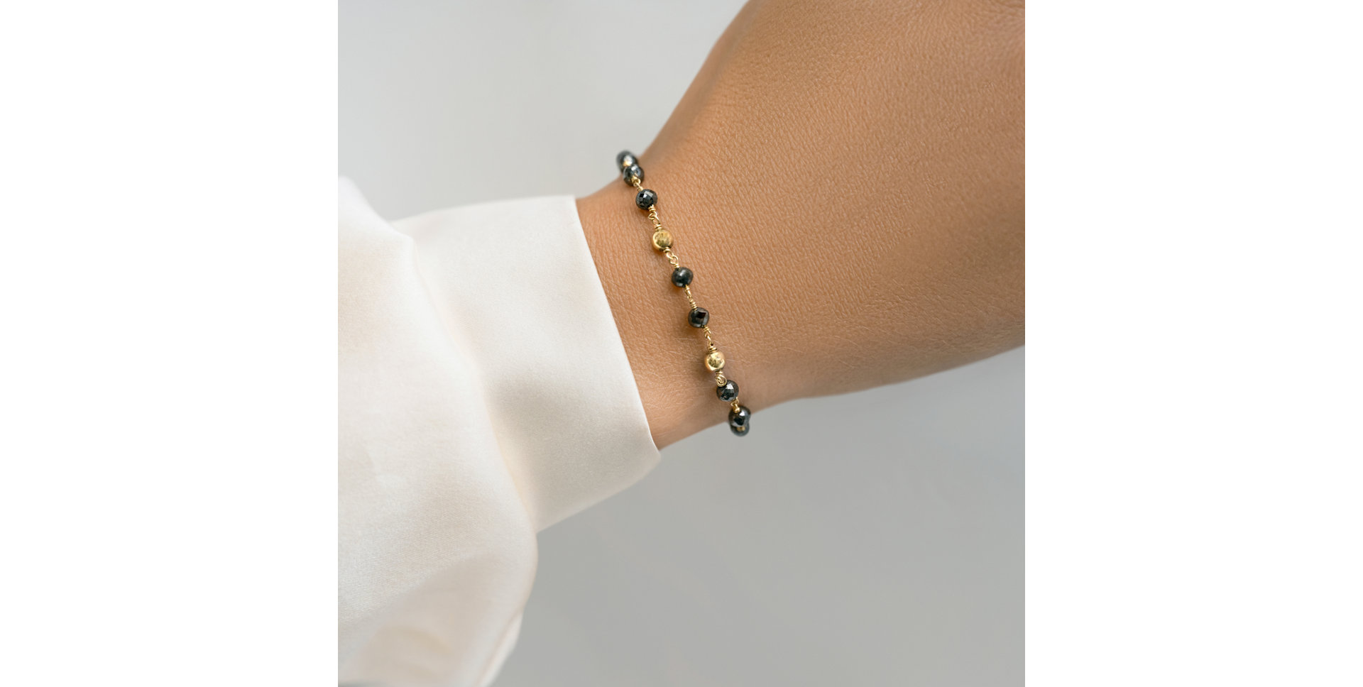 Bracelet with black diamonds Donatella