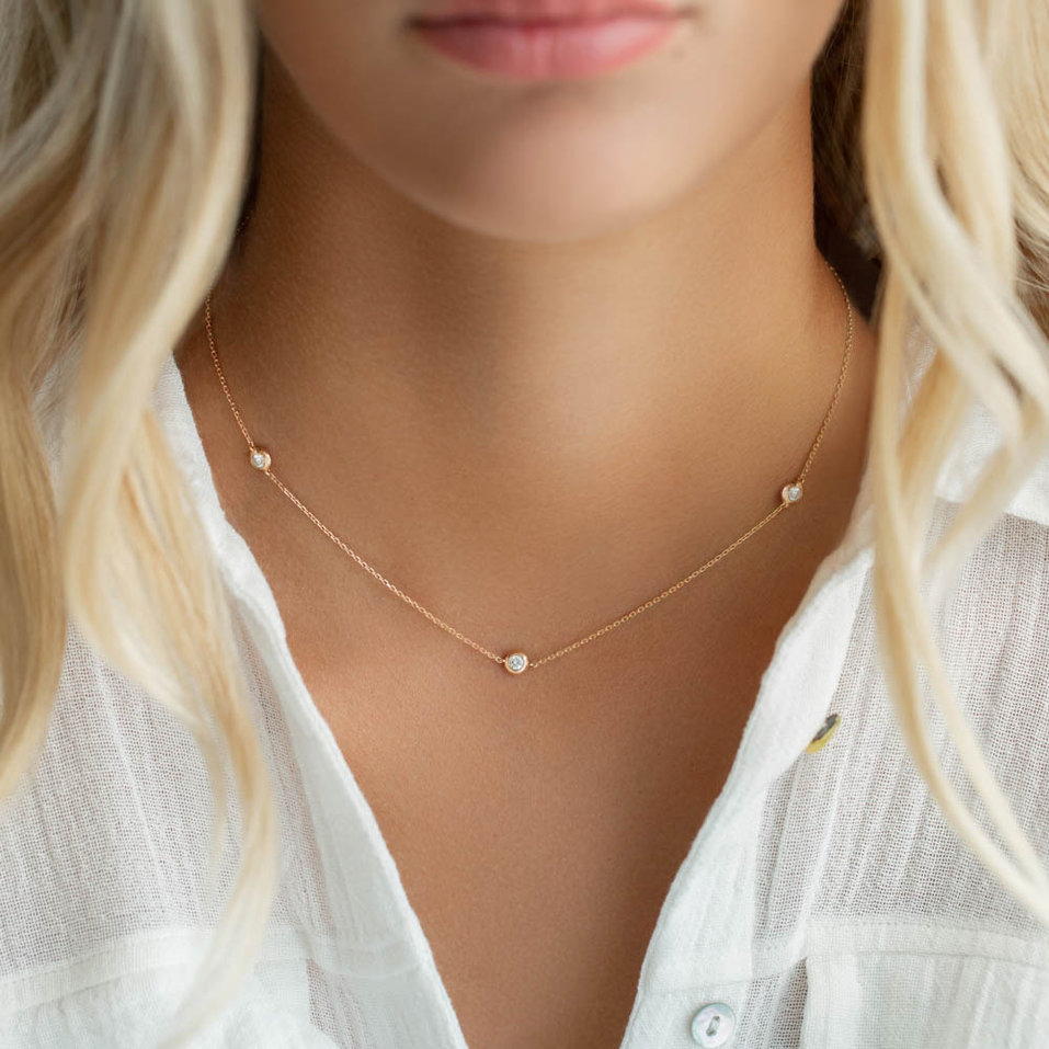 Diamond necklace Sparkling Dots