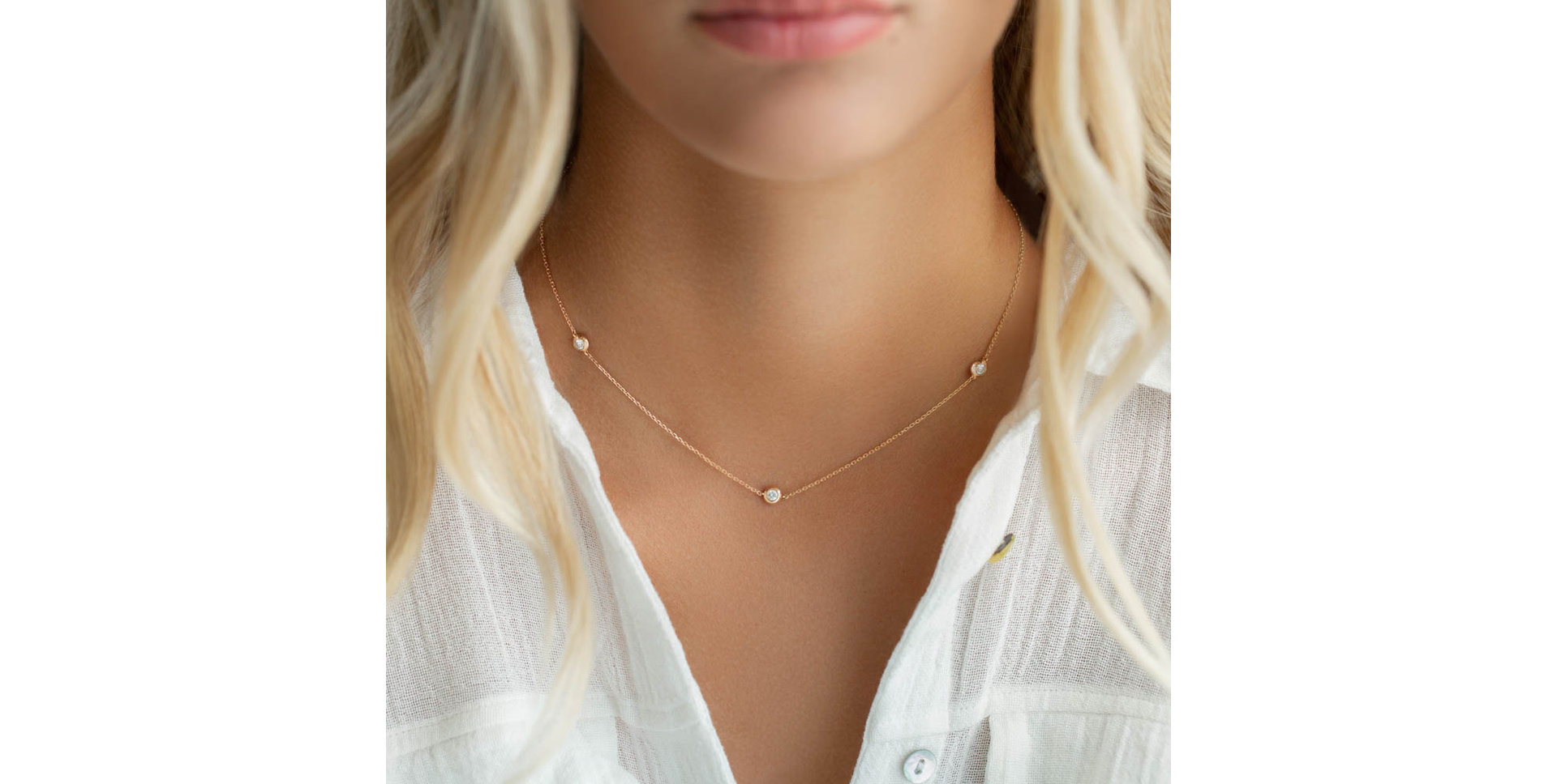 Diamond necklace Dots