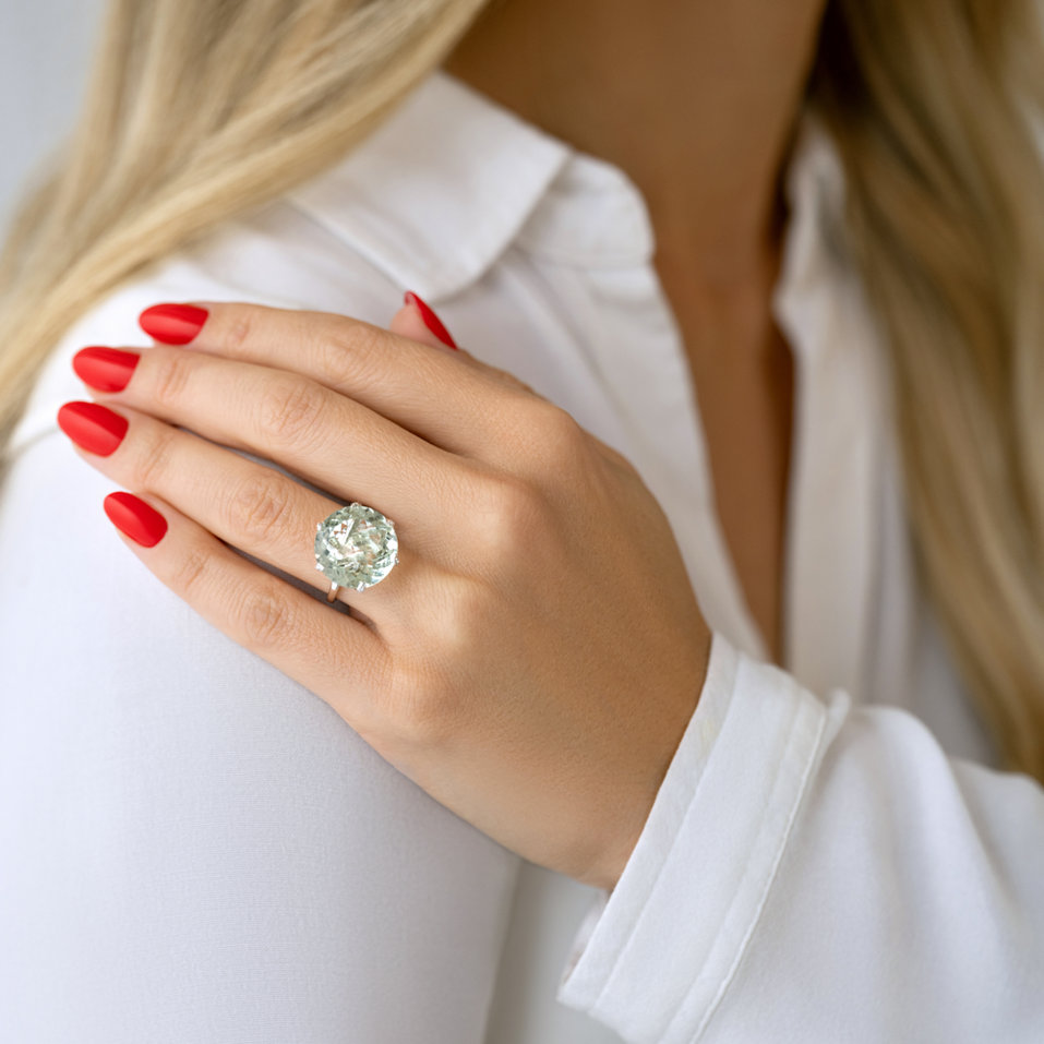 Diamond rings with Amethyst Audrielle