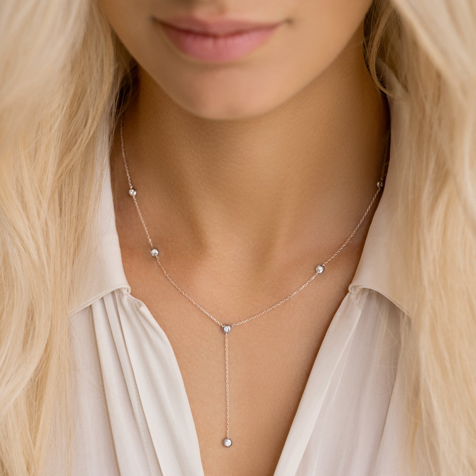 Diamond necklace Ethereal Gleam