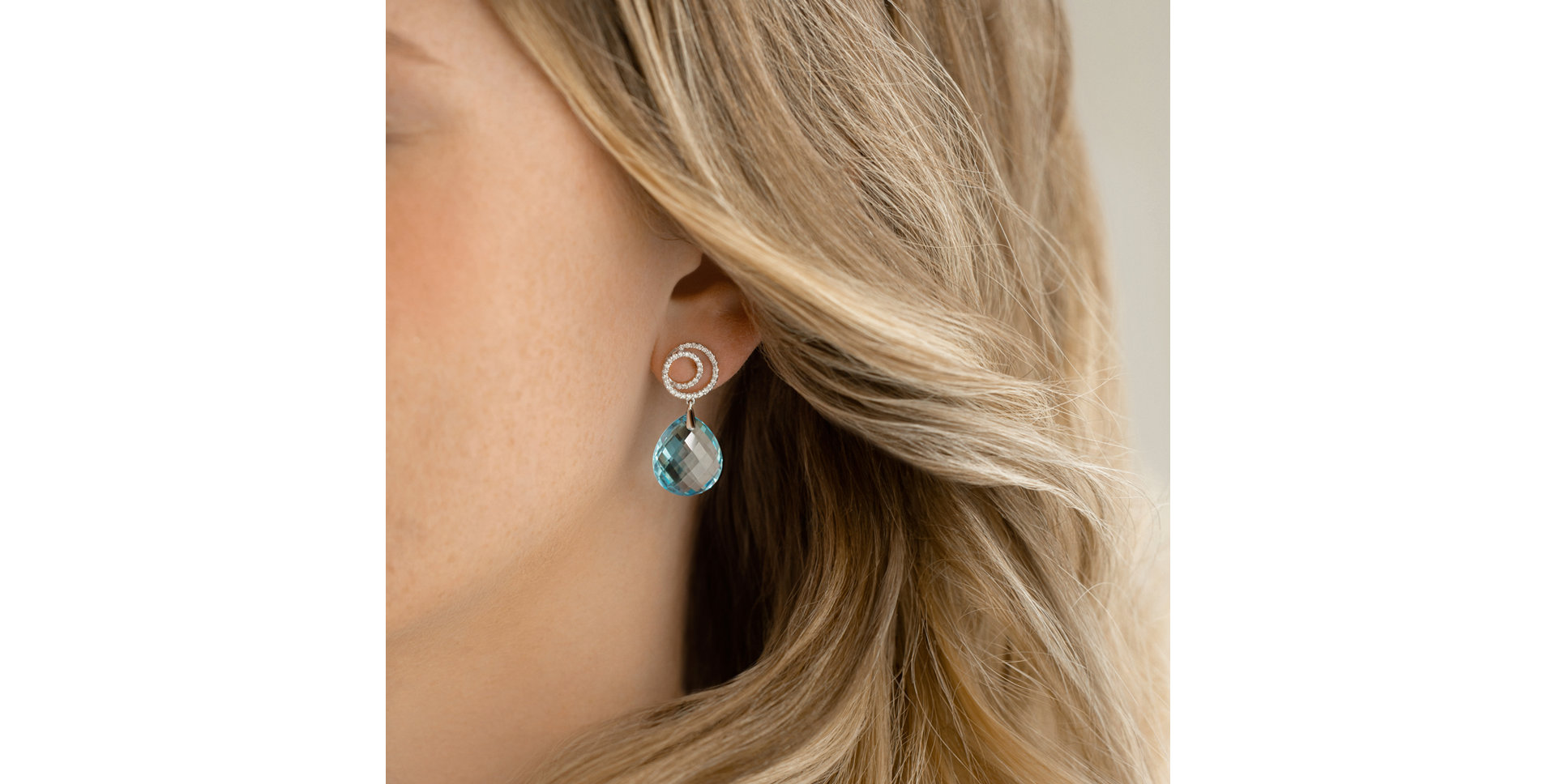 Diamond earrings with Citríne Fabulous Fiction