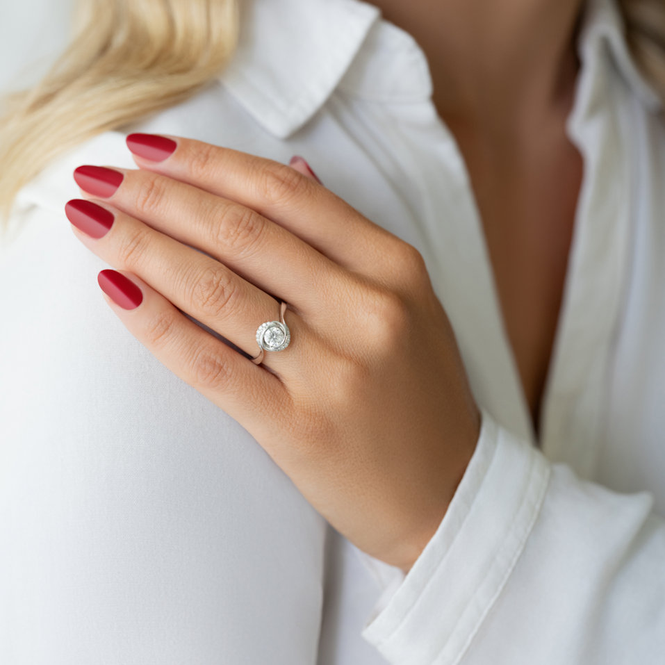 18ct white gold diamond ring Devoted Glow