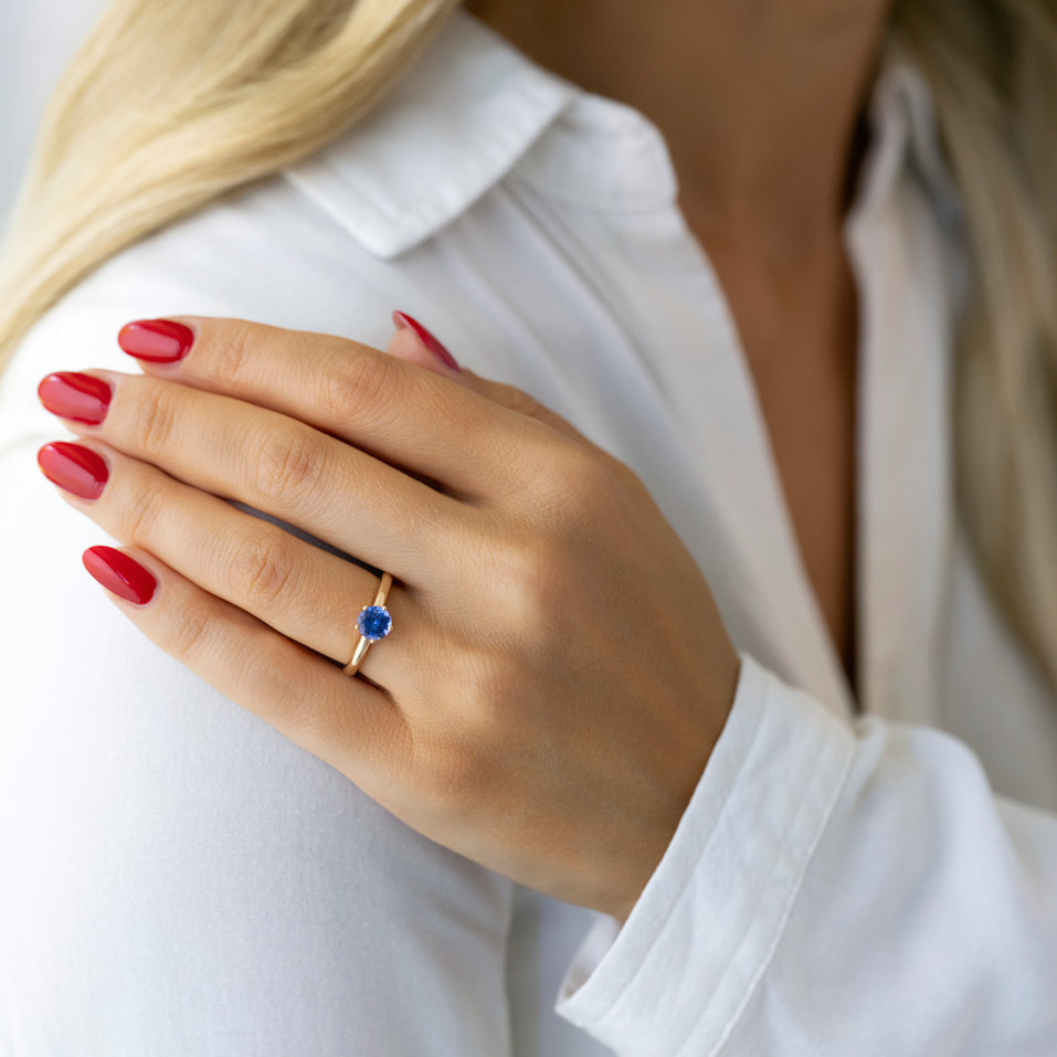 Ring with Tanzanite Peaceful Spirit