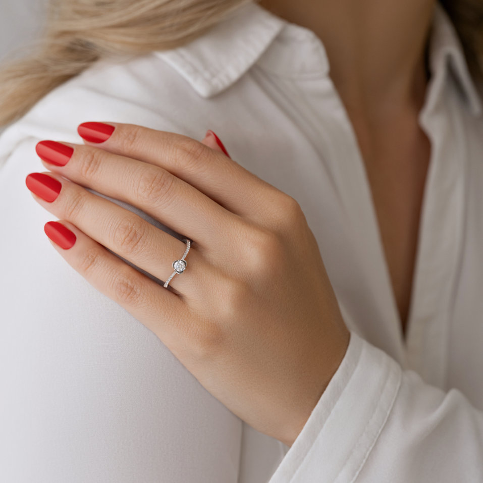 Diamond ring Chatoyant Vision