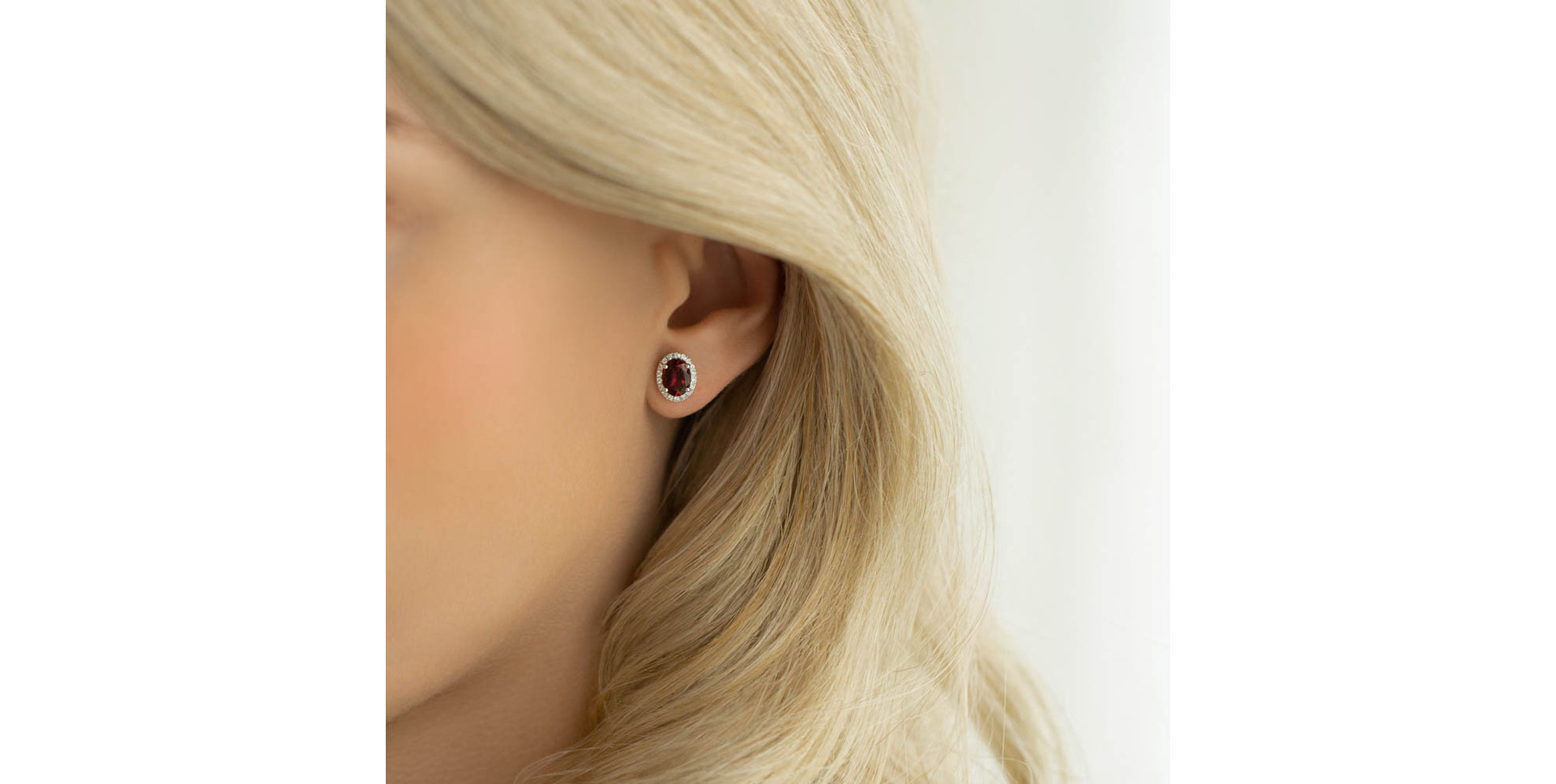 Diamond earrings with Tourmaline Imperial Allegory