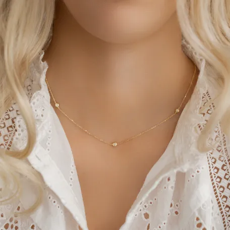 Diamond necklace Sparkling Dot