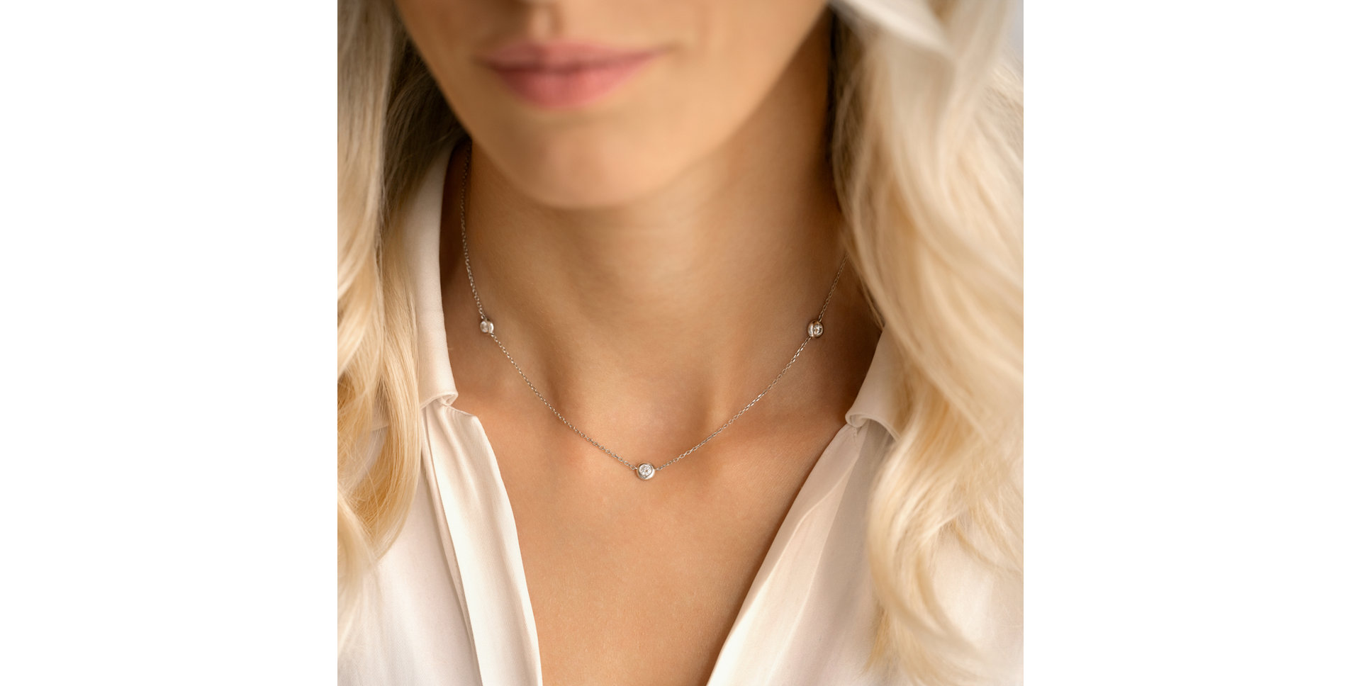 Diamond necklace Sparkling Dots