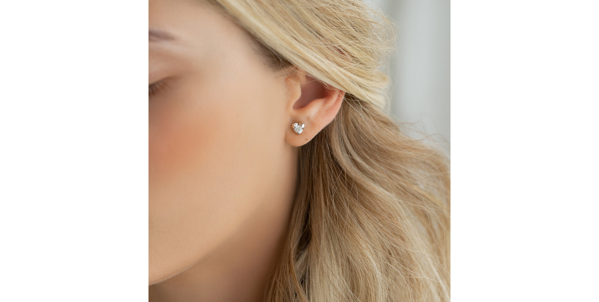 Diamond earrings Full Hearts