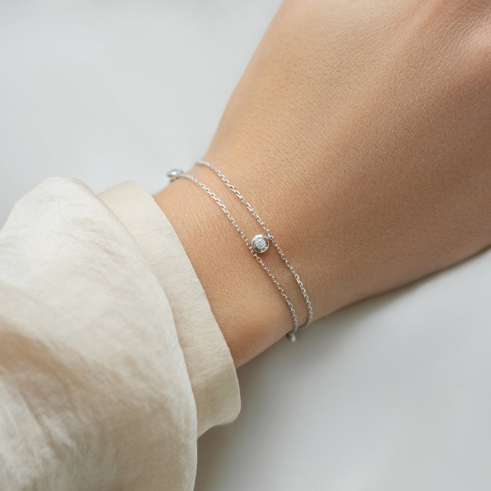 Bracelet with diamonds Delouise