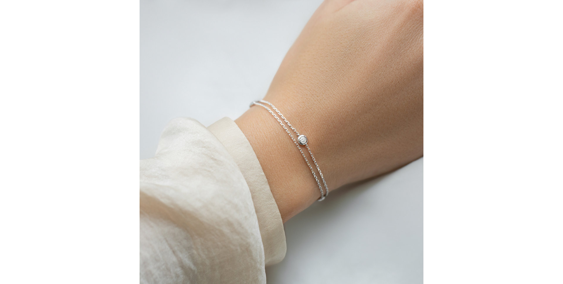 Bracelet with diamonds Triple Dots