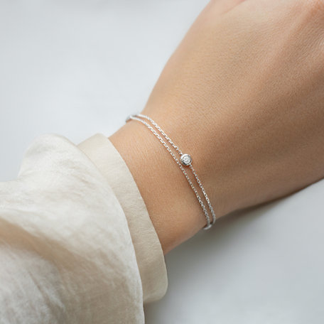 Bracelet with diamonds Triple Dots