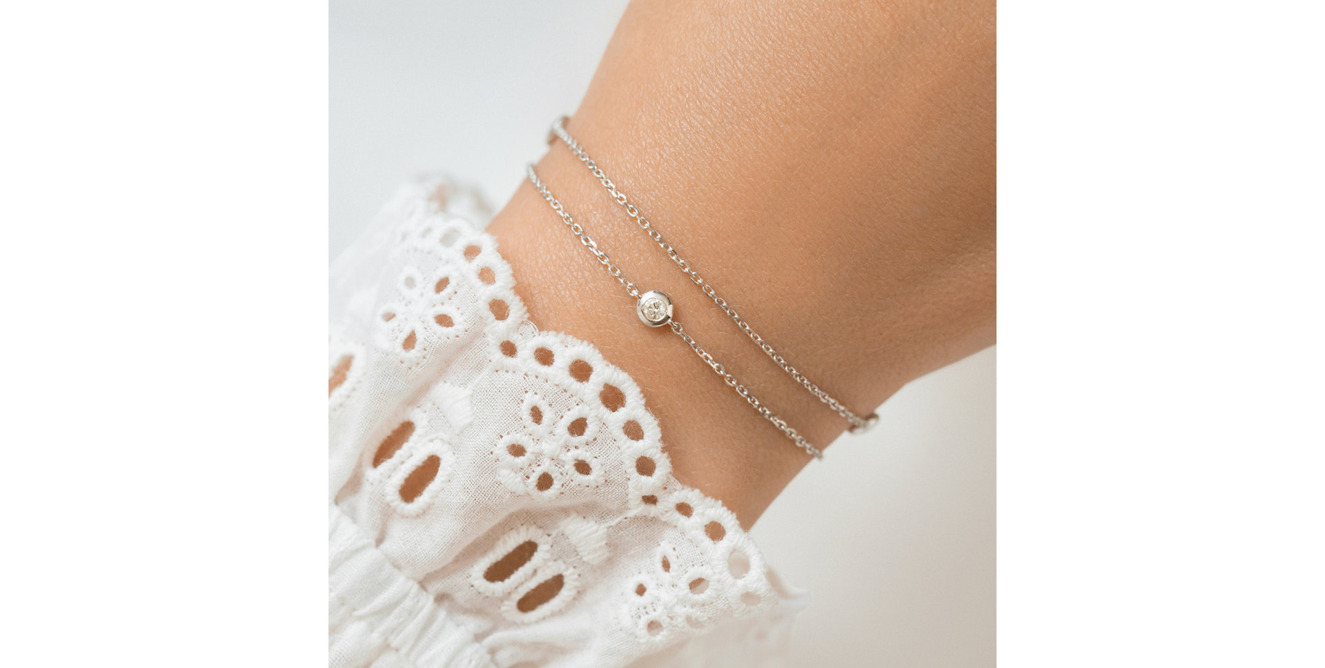 Diamond bracelet Double Dots