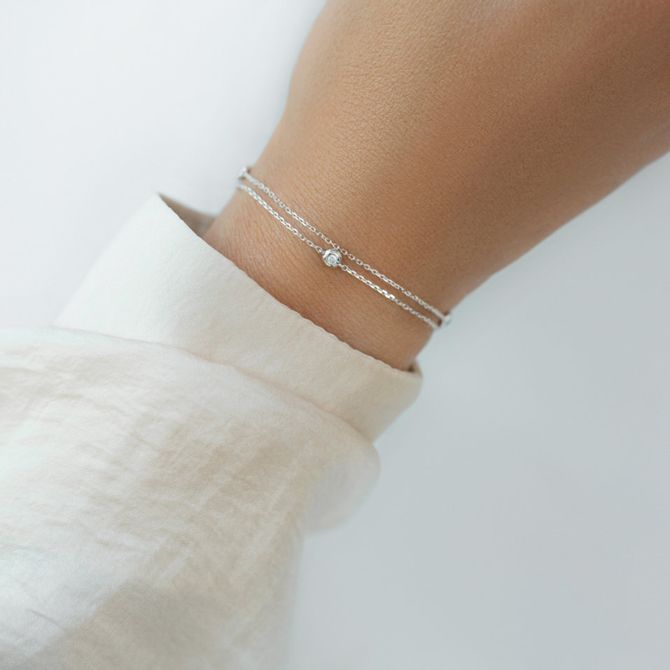 Bracelet with diamonds Triple Dots