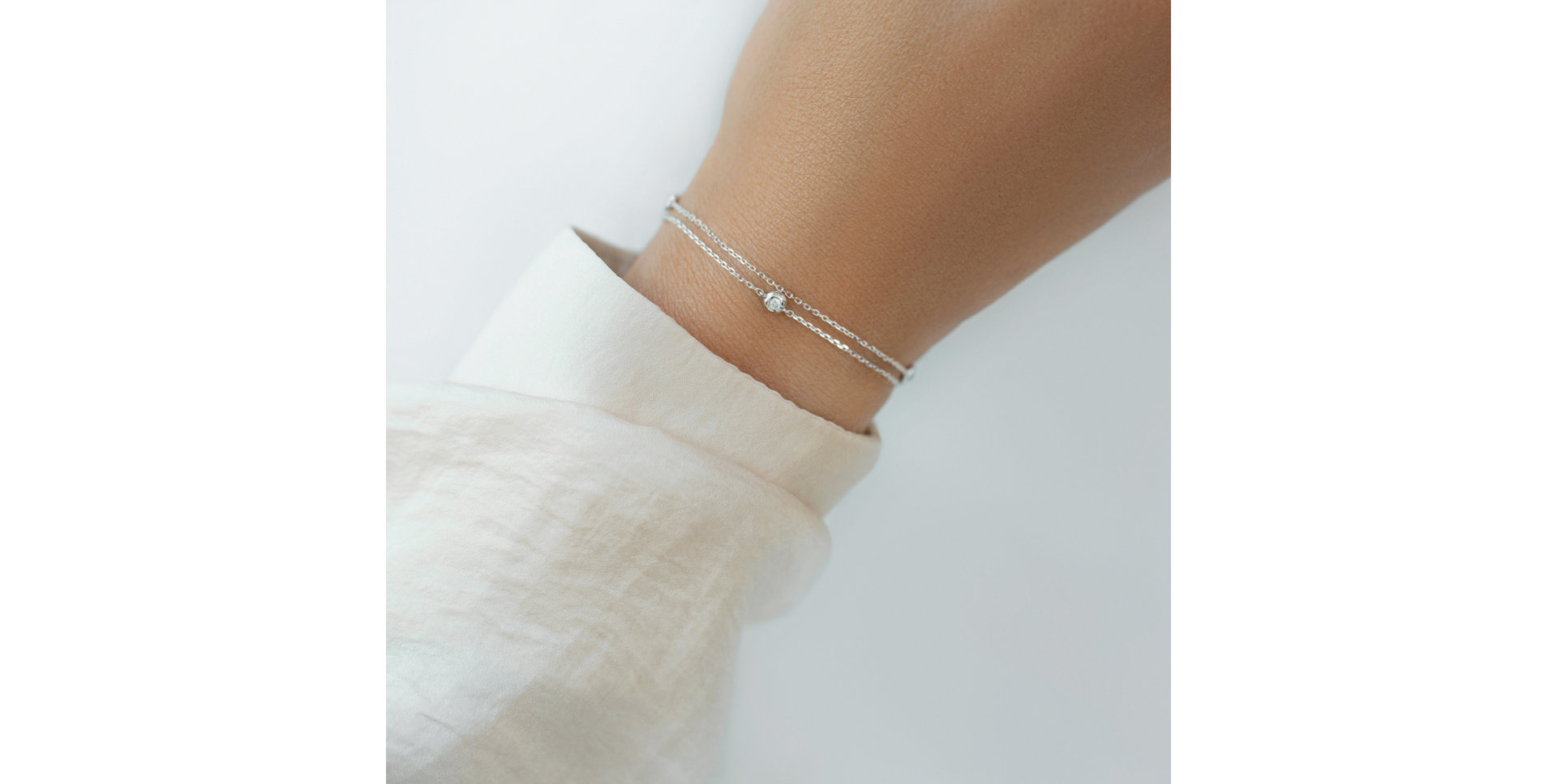 Bracelet with diamonds Triple Dots