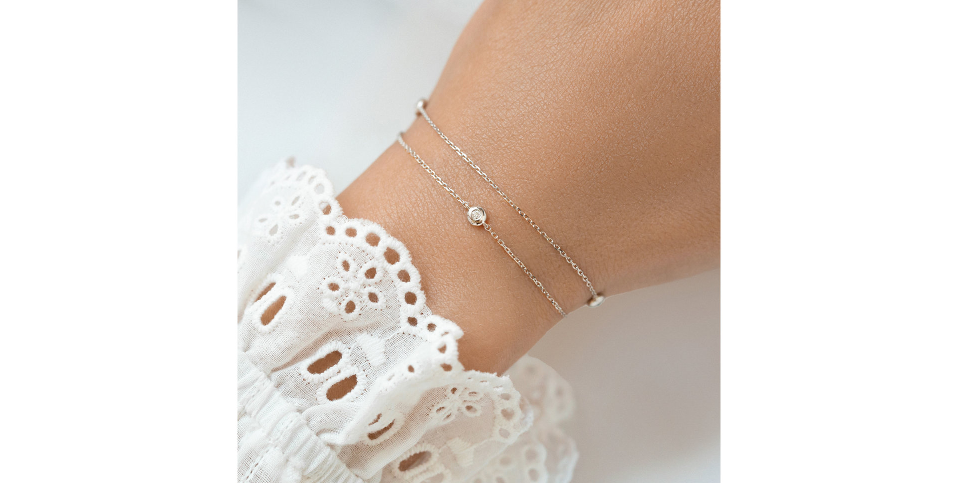 Diamond bracelet Double Dots
