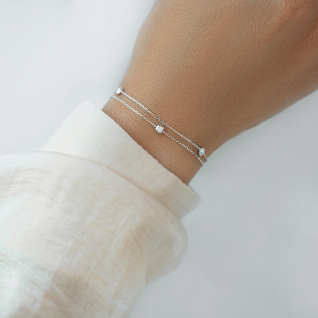 Bracelet with diamonds Five Dots