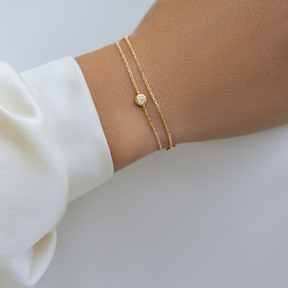 Bracelet with diamonds Triple Dots