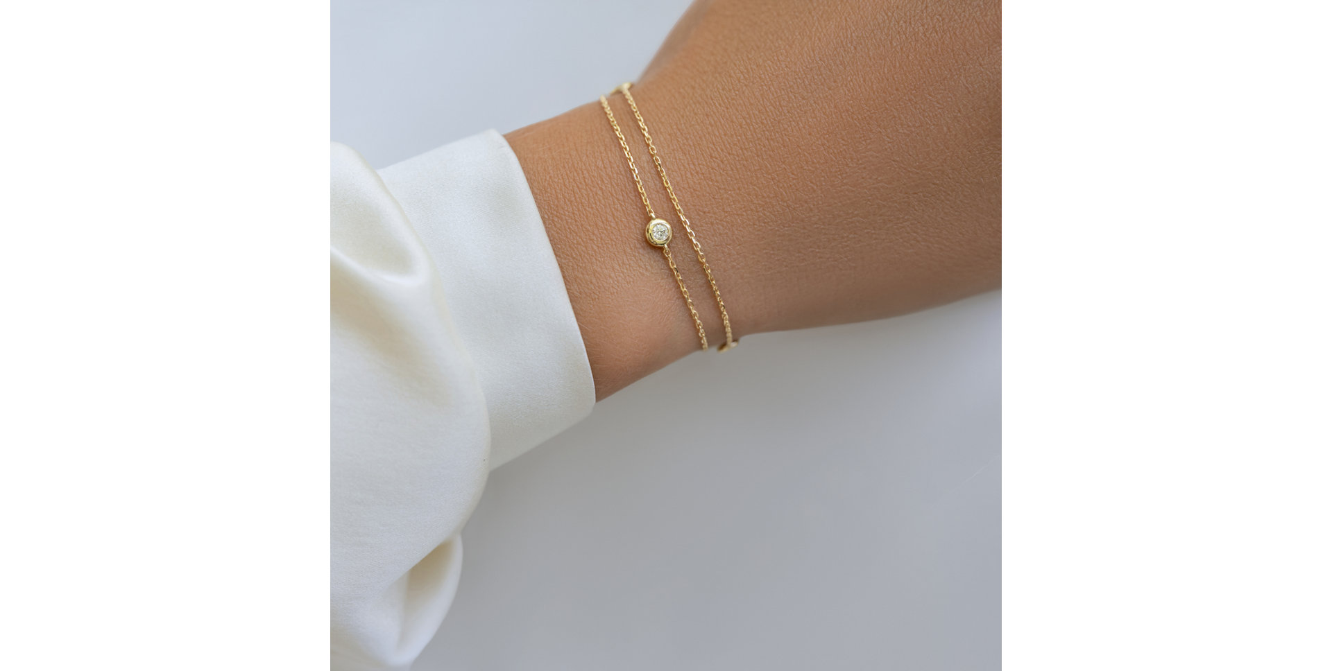 Bracelet with diamonds Triple Dots