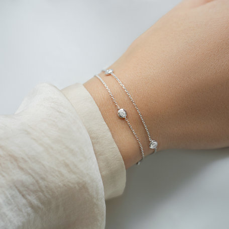 Bracelet with diamonds Five Dots