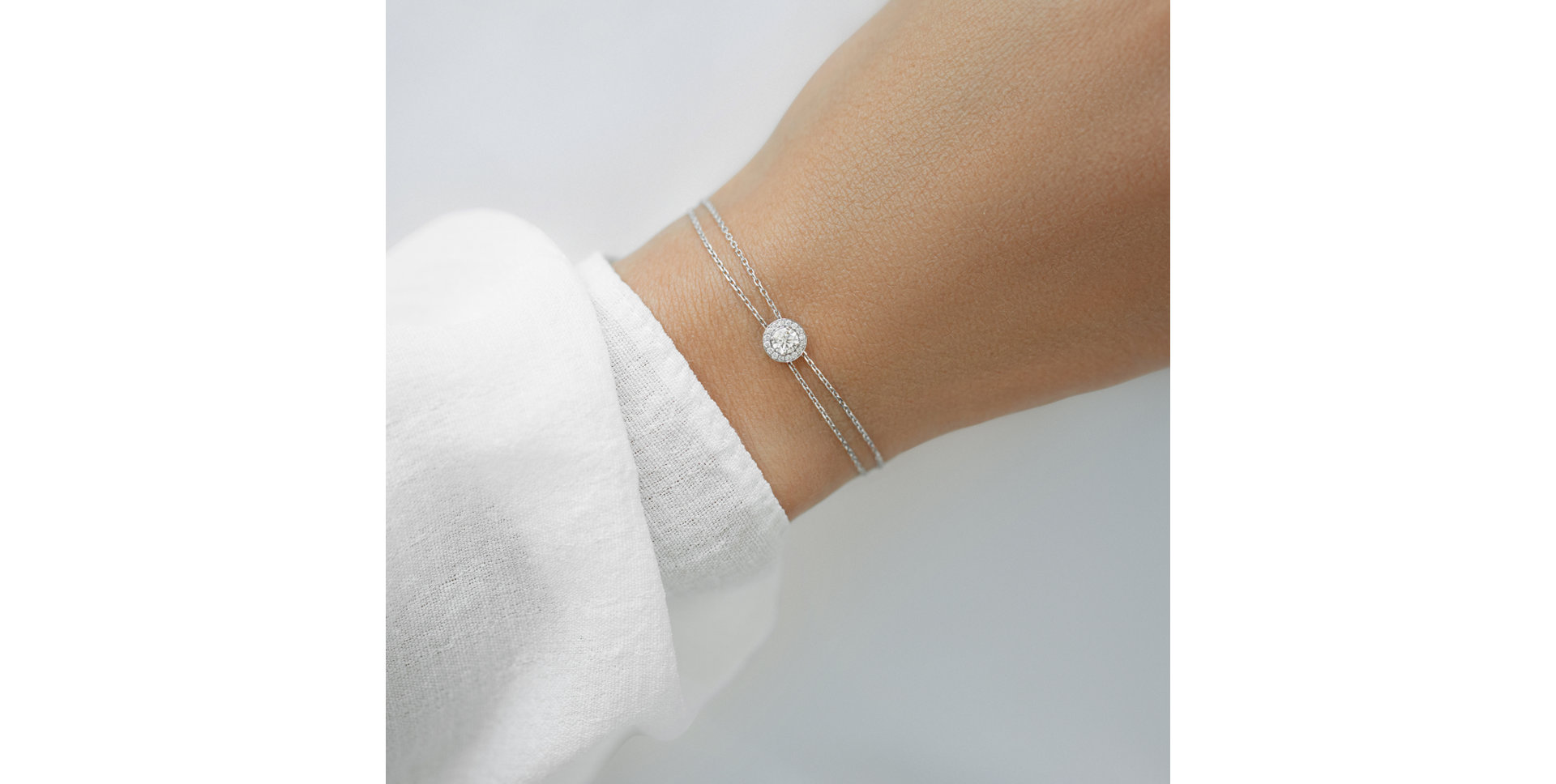 Bracelet with diamonds Protection