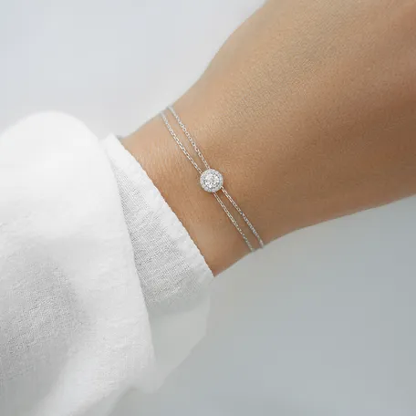 Bracelet with diamonds Protection