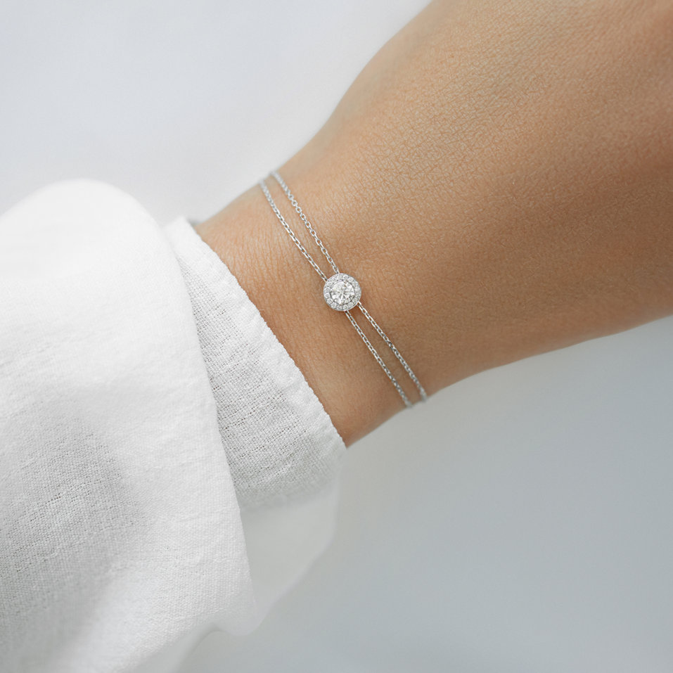 Bracelet with diamonds Protection