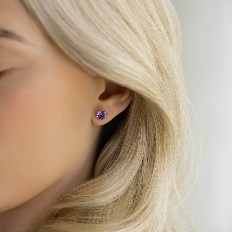 Earrings with Amethyst Vesper Romance