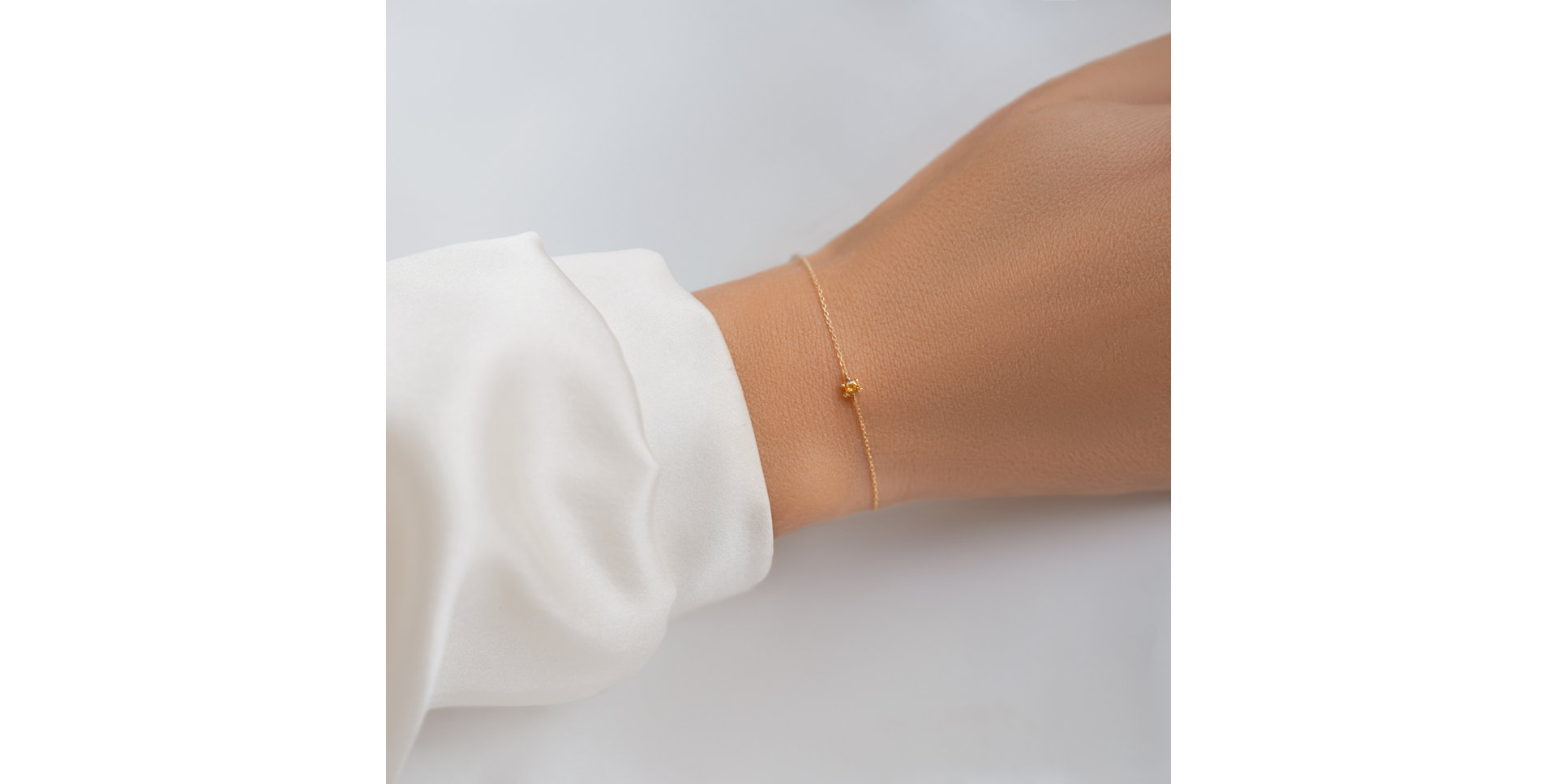 Bracelet with orange diamonds Essential Shine