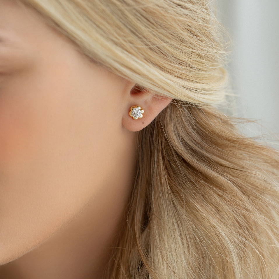 Diamond earrings Blooming Love