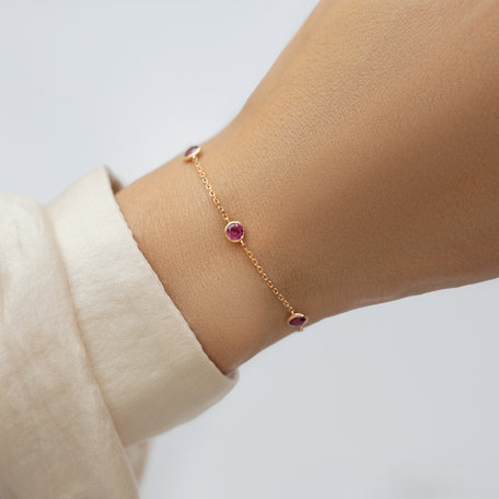 Bracelet with Rhodolite Roggeveen