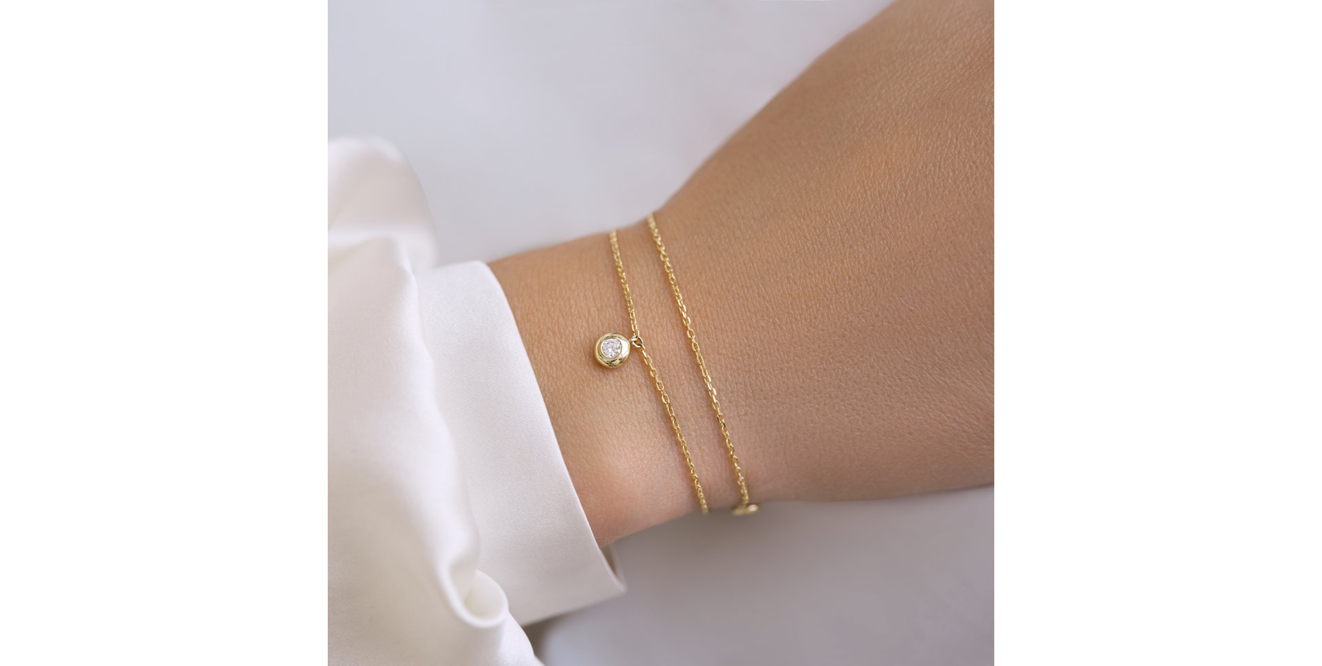 Bracelet with diamonds Drops of Sparkle