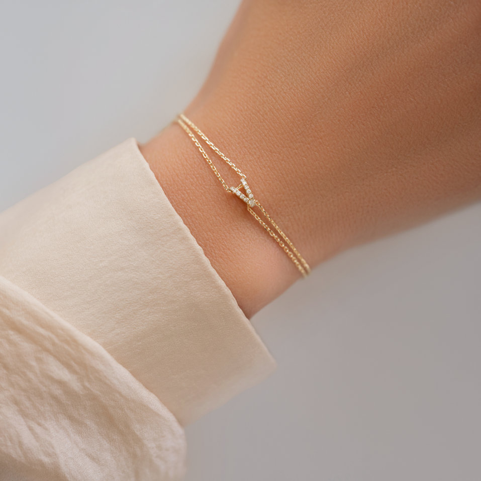 Diamond braclet Magic Letter