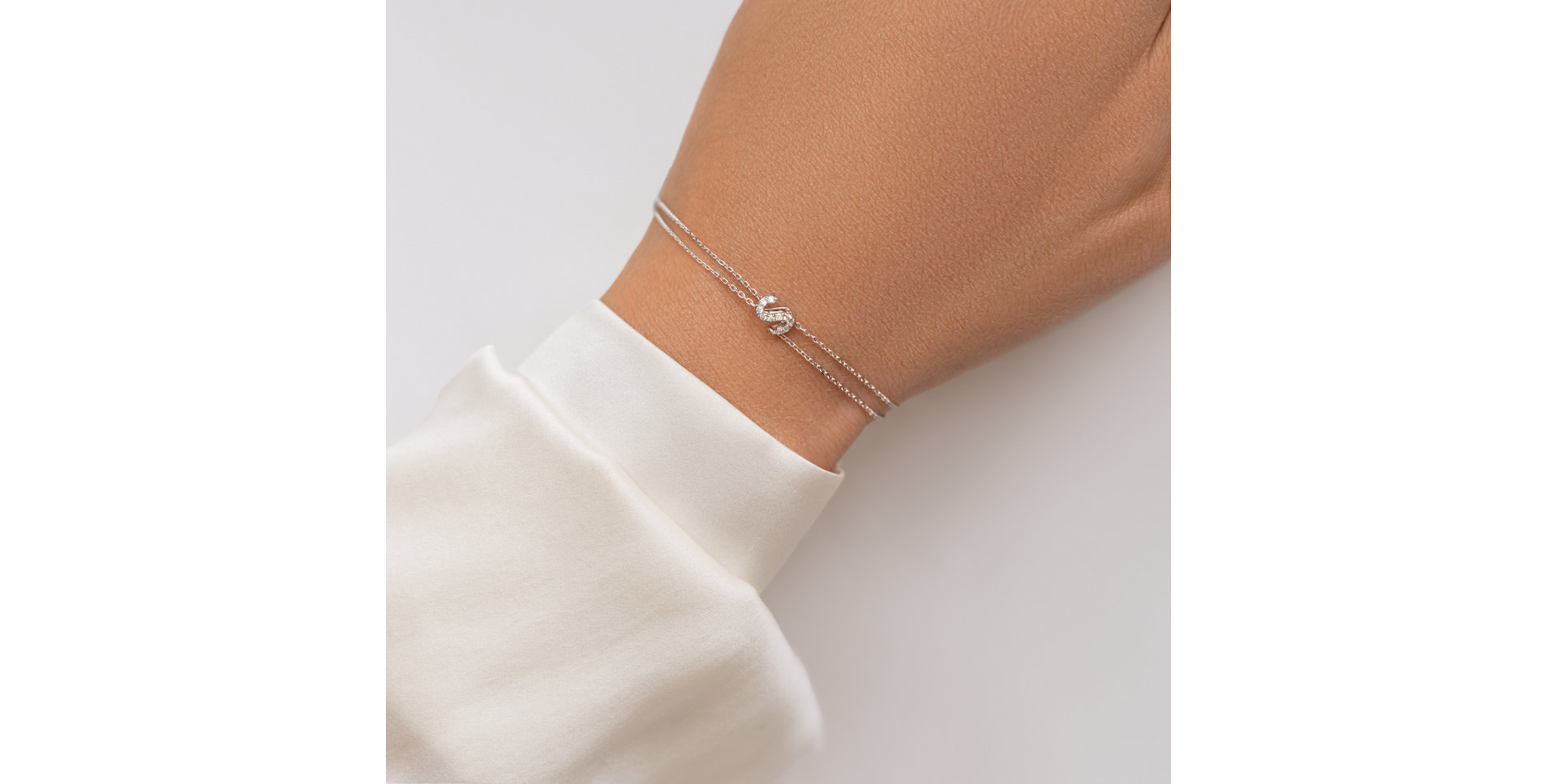 14ct white gold diamond bracelet Brilliant necklace Waterfall Heaven