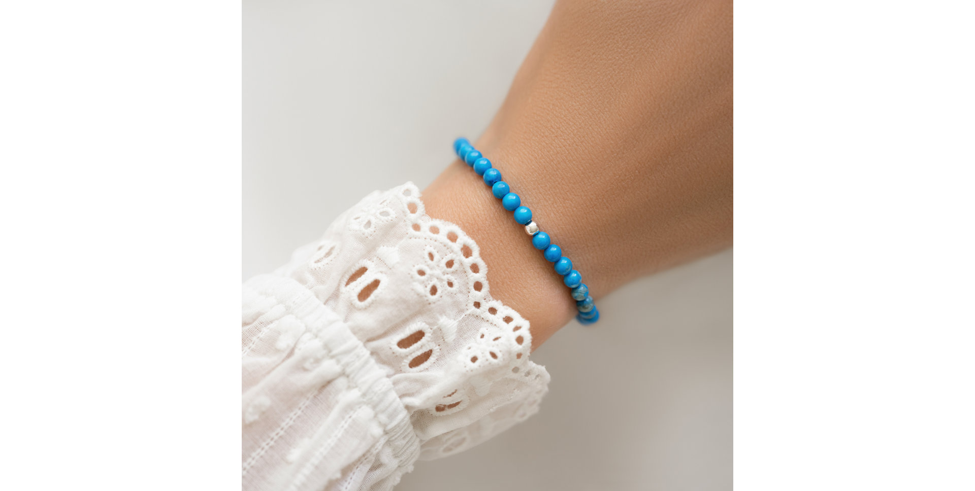 Bracelet with Tuquoise Blue Fancy Beauty
