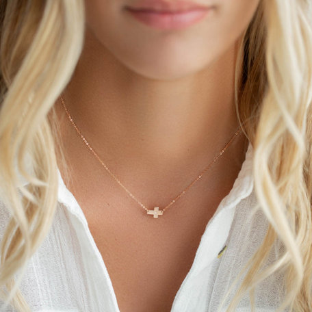 Diamond necklace Cross of Devotion