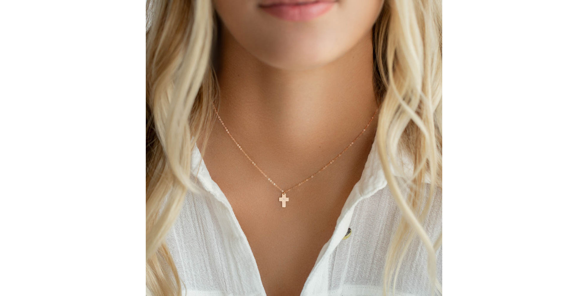 Diamond necklace Cross of Confession