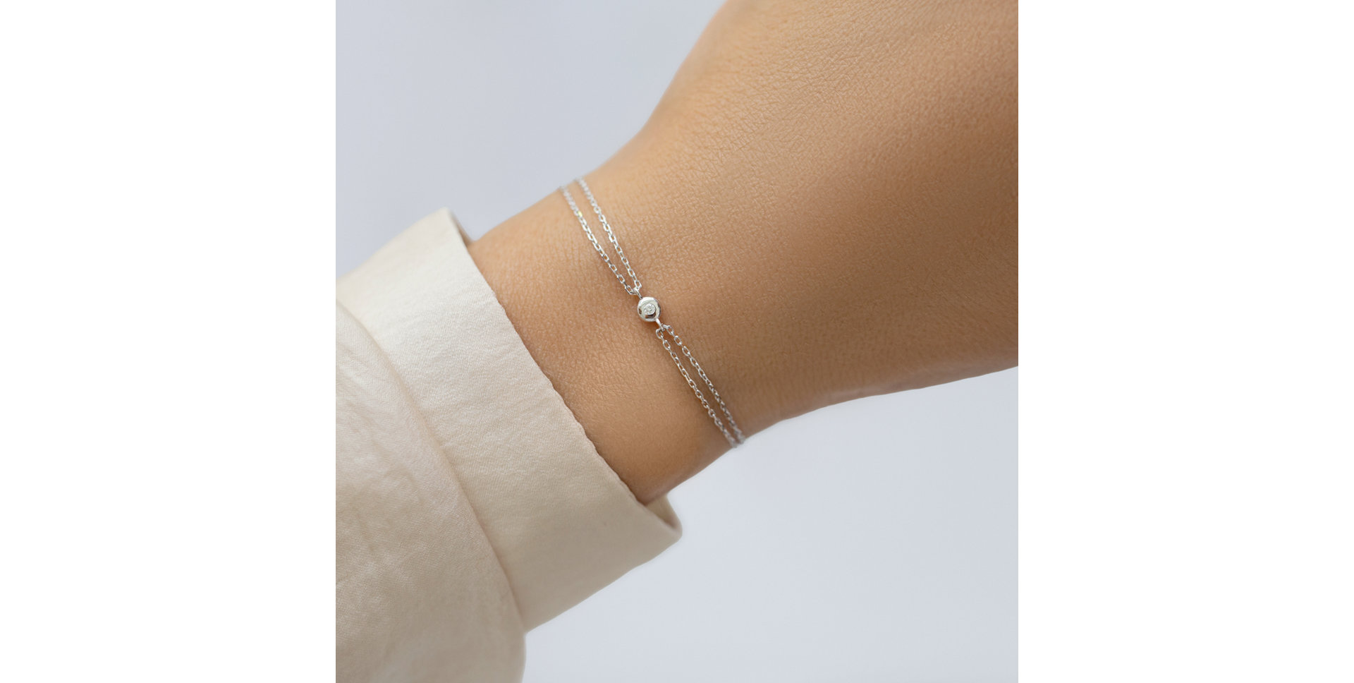14ct white gold diamond bracelet Nielissa