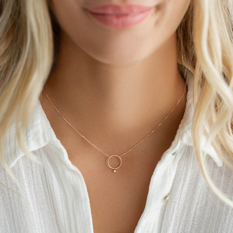 Diamond necklace Circle of Luck