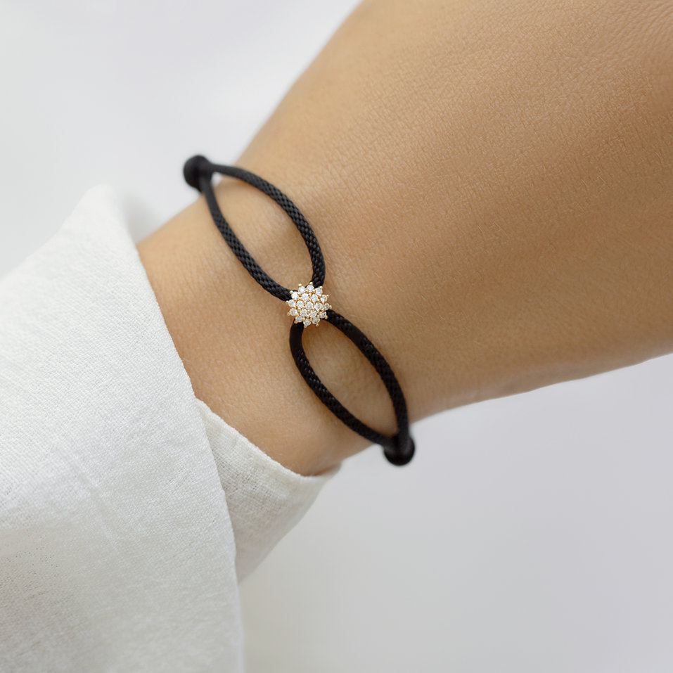 Bracelet with diamonds Gloomy Snow