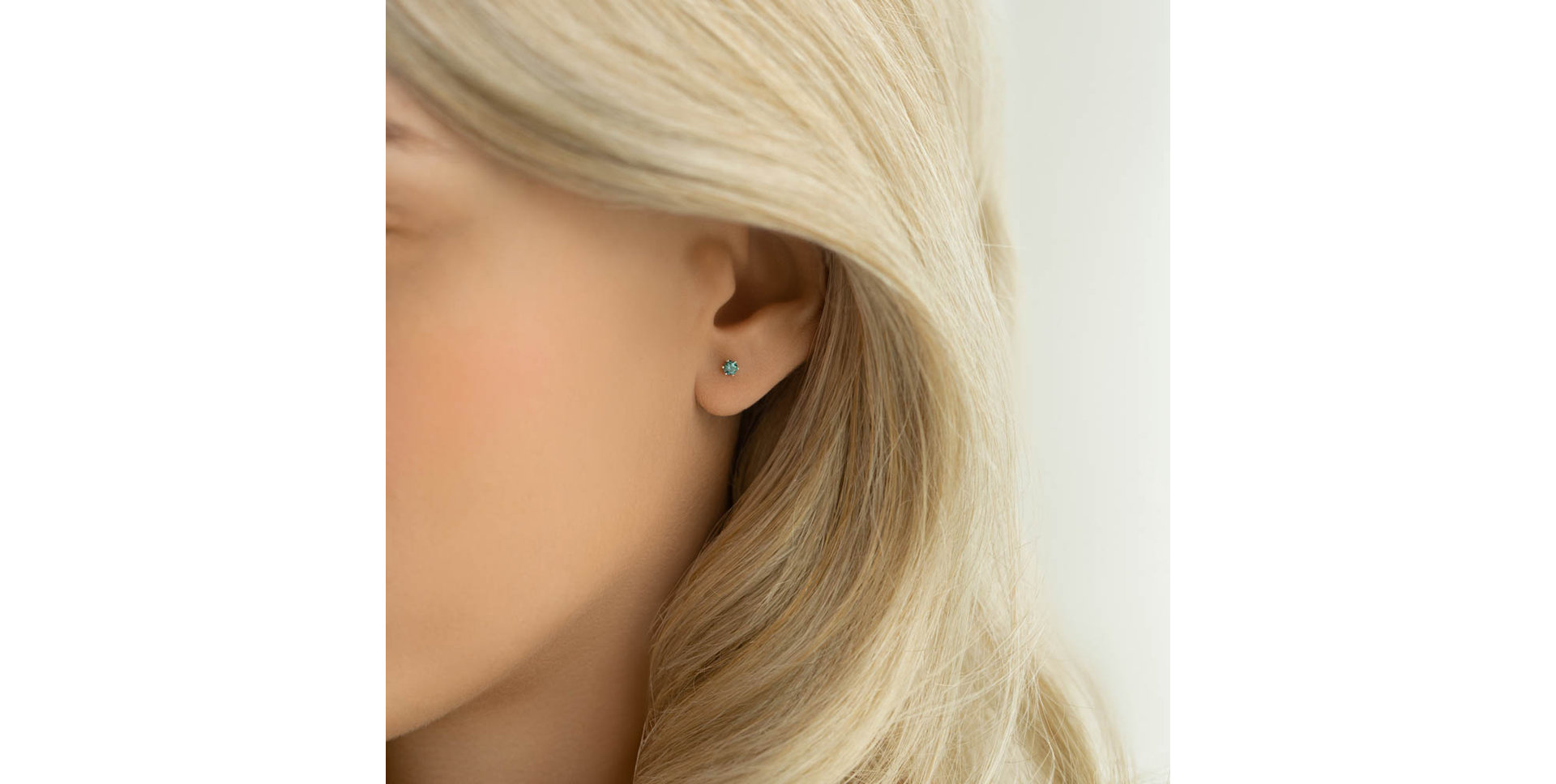 Earrings with blue diamonds Vesper Romance