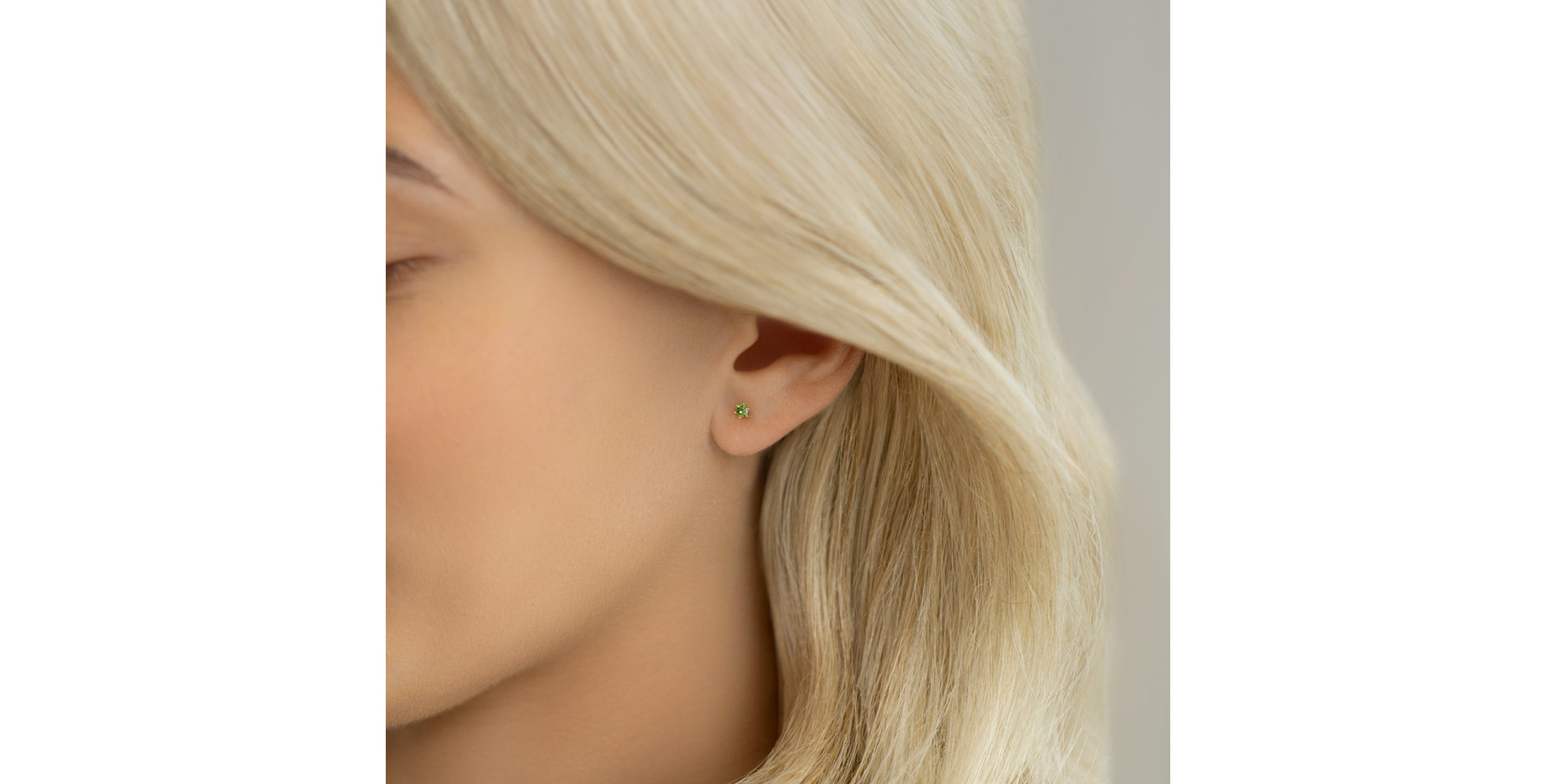 Earrings with green diamonds Vesper Romance