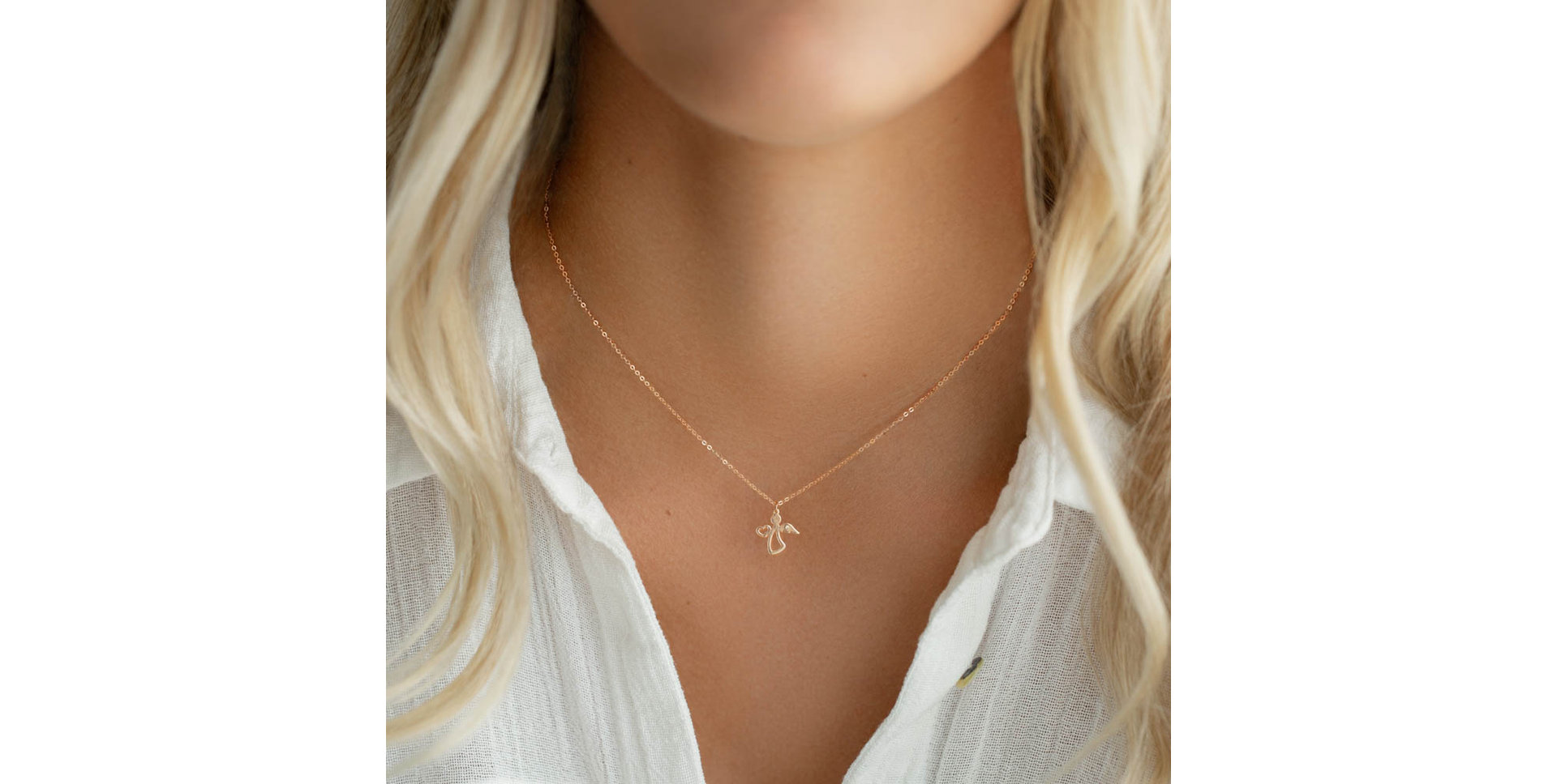 Diamond necklace Angel of Love