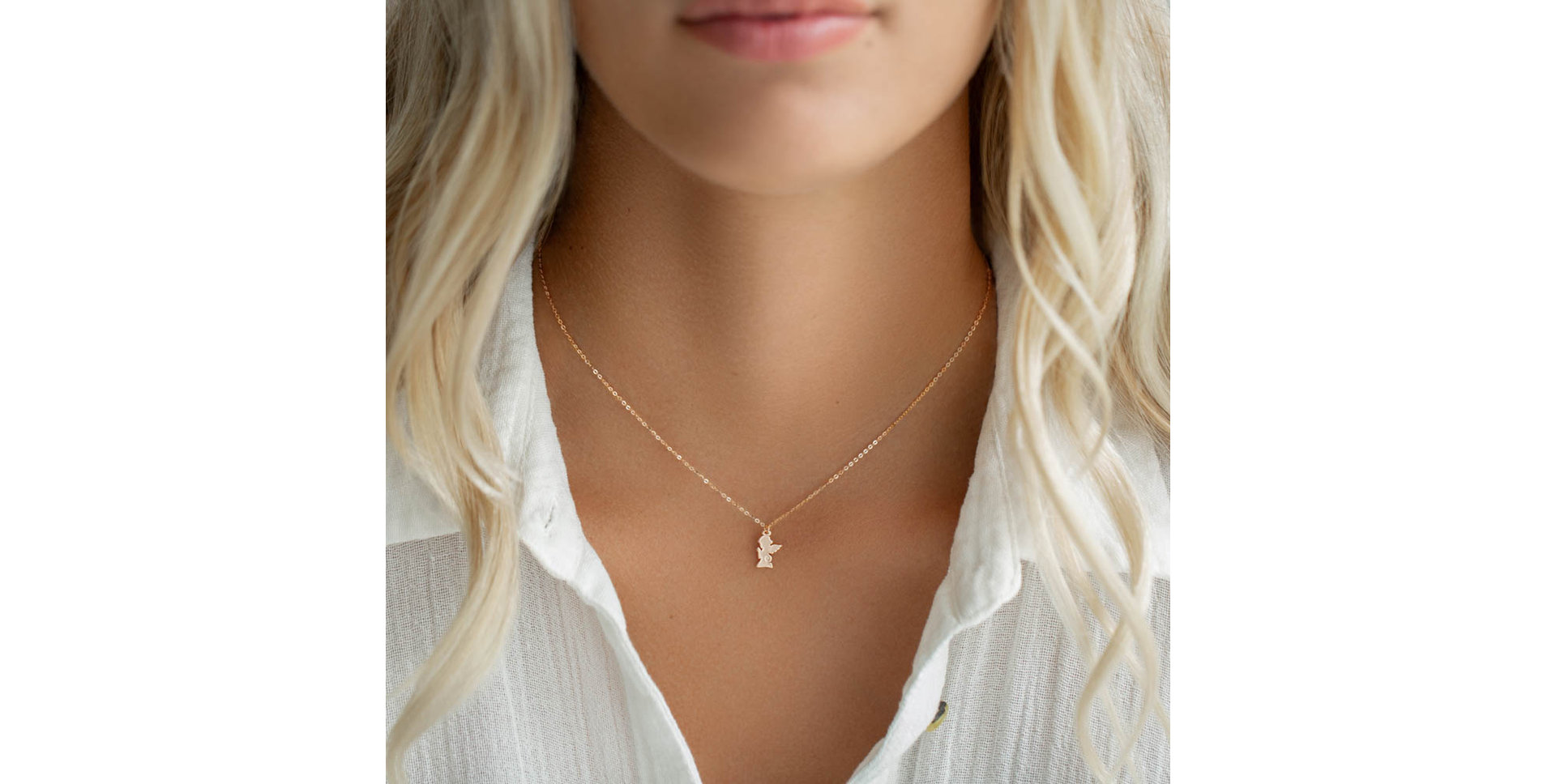 Diamond necklace Lonely Angel