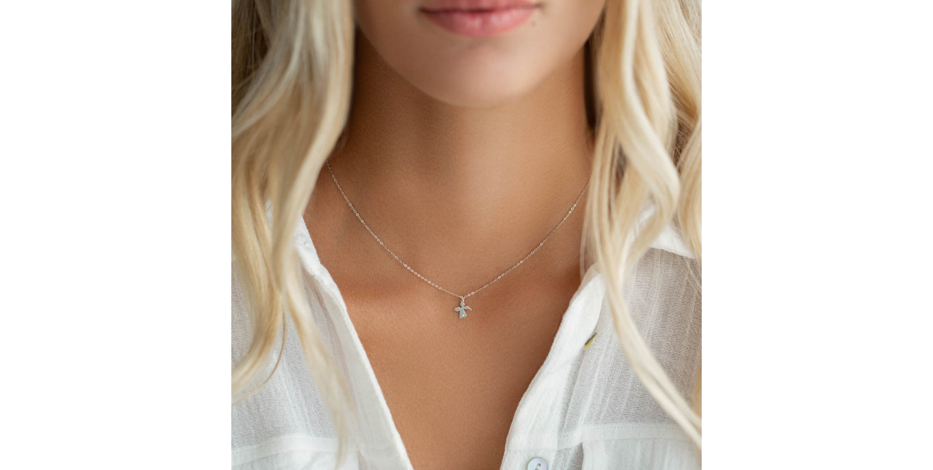 Diamond necklace Angel in Love