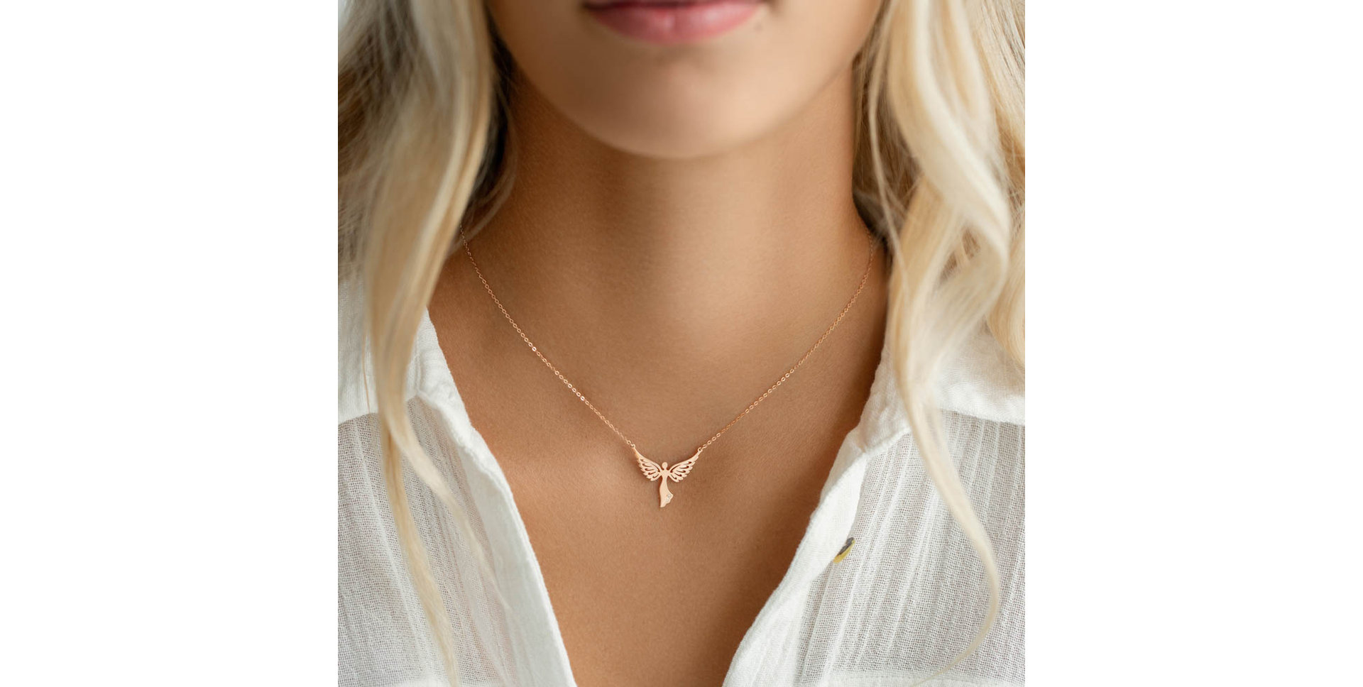 Diamond necklace Angel of Hope